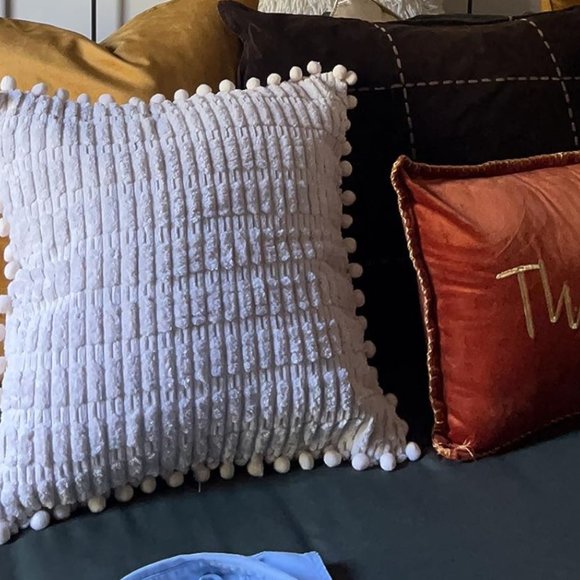 Modern Farmhouse Throw Pillow Covers Set Decorative Accent Cases Boho Decor 18" - Picture 8 of 13